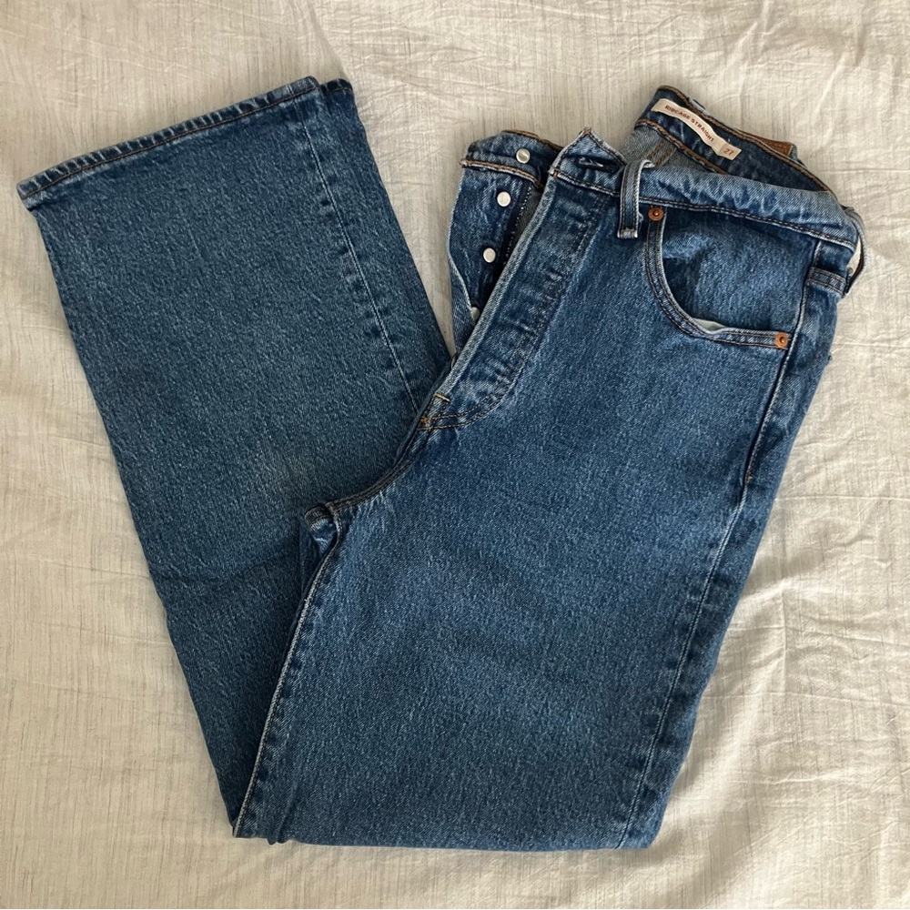Levi’s Ribcage Straight Ankle Jeans Size 27 EUC